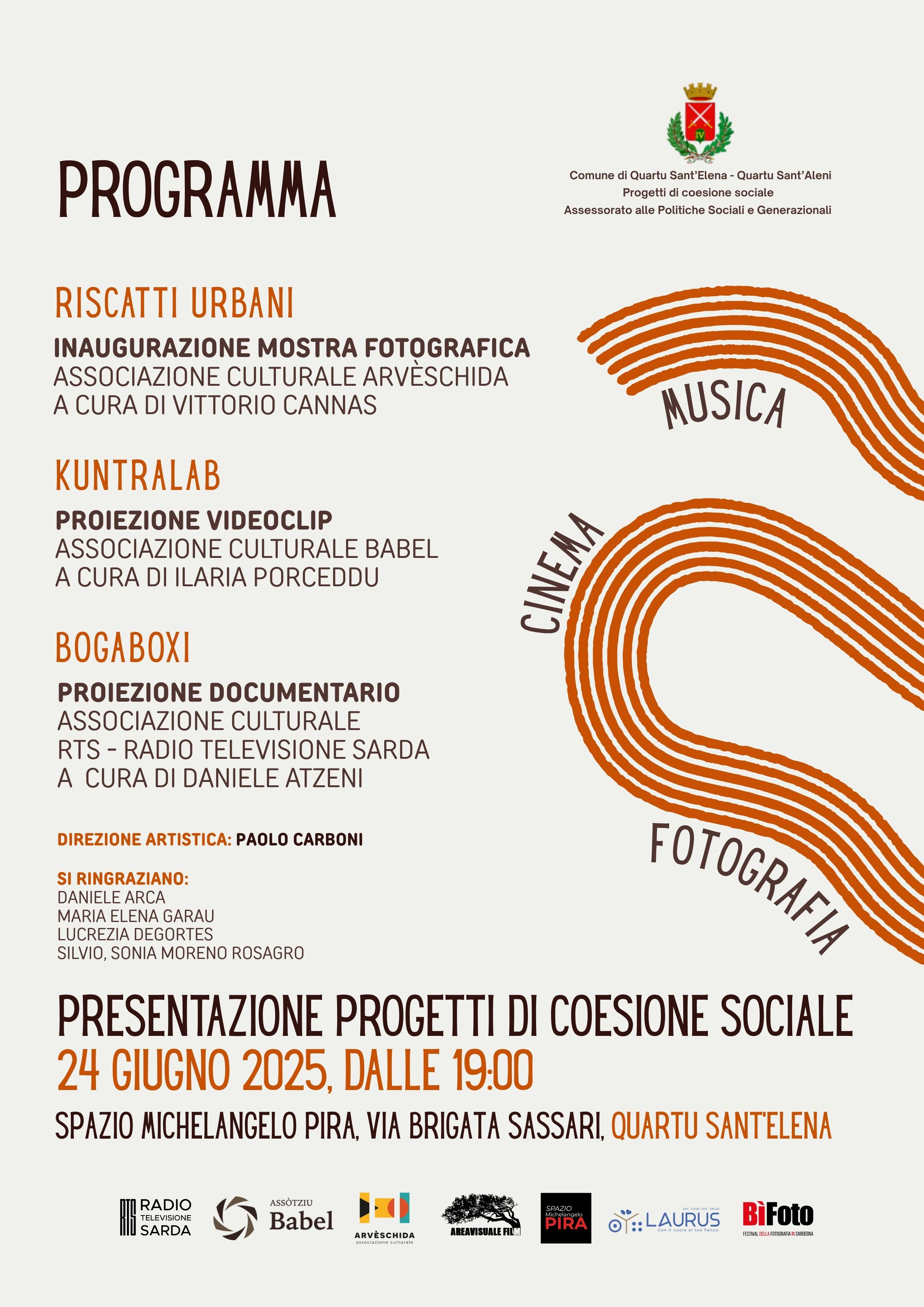 Programma 24 giugno 2025 progetti di coesione sociale