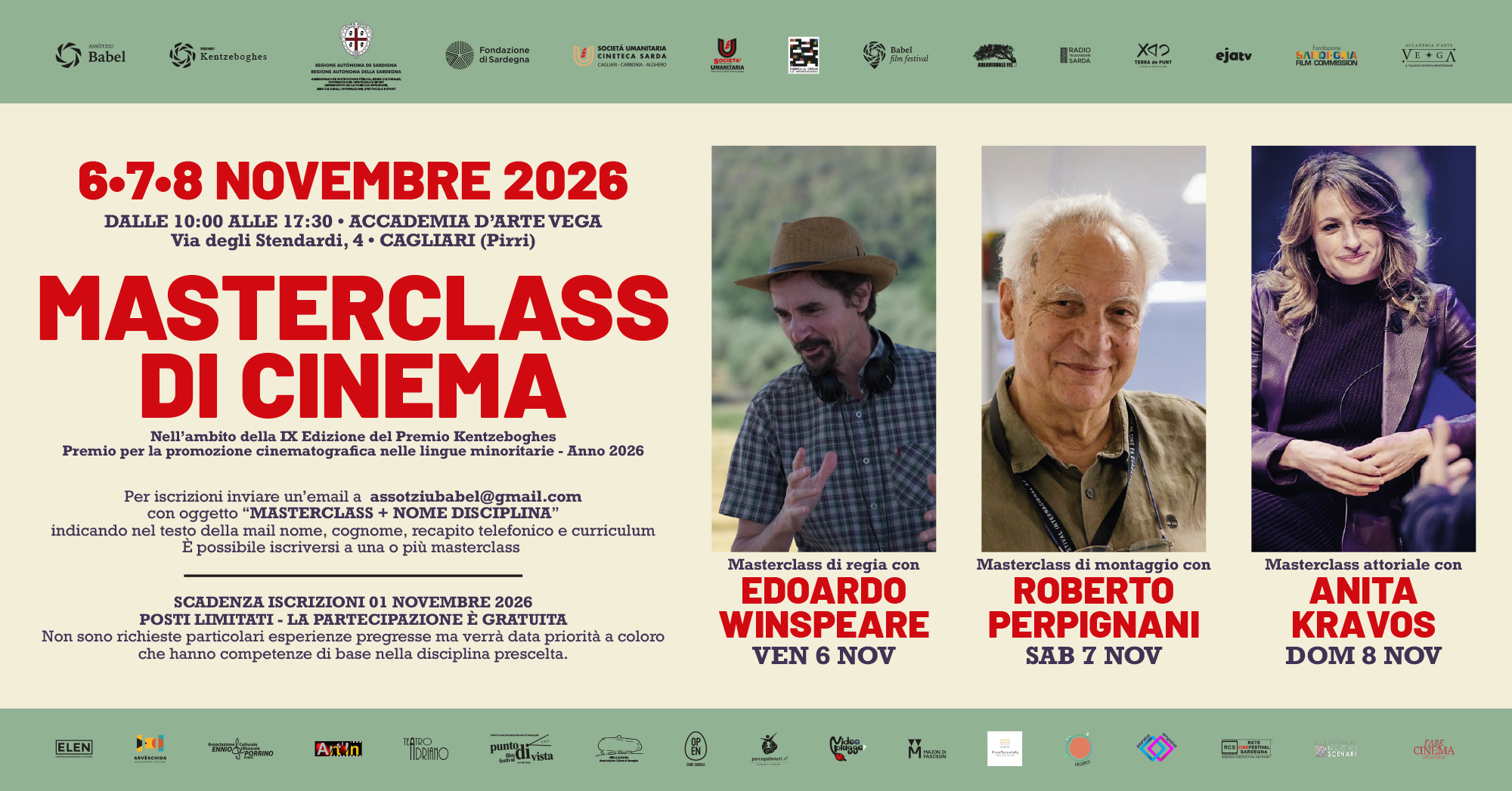 Masterclass di cinema 2026